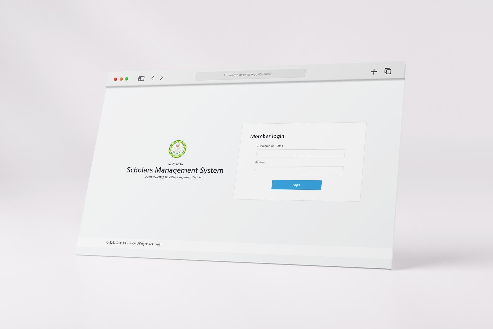 Scholar’s Management System Website